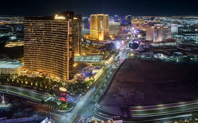 Las Vegasin kasinot yöllä